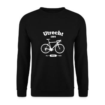 Bicycle Utrecht - Unisex Sweatshirt - black - Front - Alina (178cm) & Michal (187cm)