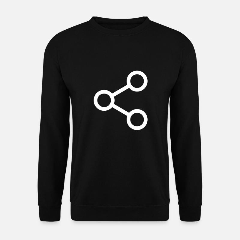 share icon - Unisex Sweatshirt - black