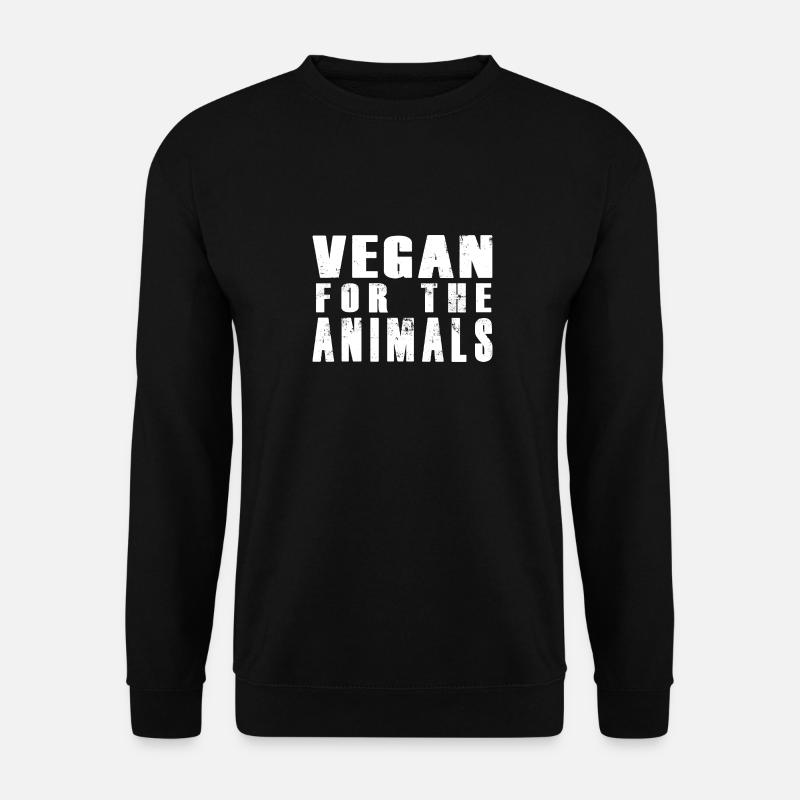 VEGAN for the animals - Unisex Pullover - Schwarz
