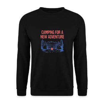 Camping pour un nouveau camp de vacances Adventure Camper - Sweat-shirt Unisexe - noir - Devant - Alina (178cm) & Michal (187cm)