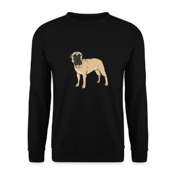 Mastiff Chien Vieux Mastiff anglais - Sweat-shirt Unisexe - noir - Devant - Alina (178cm) & Michal (187cm)