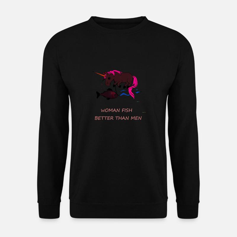 Dire drôle de pêcheuses - Sweat-shirt Unisexe - noir