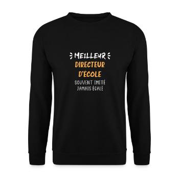 Meilleur directeur d'école - Sweat-shirt Unisexe - noir - Devant - Alina (178cm) & Michal (187cm)