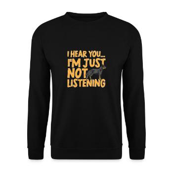 Australian Cattle Dog Red Blue Heeler - Unisex Sweatshirt - black - Front - Alina (178cm) & Michal (187cm)