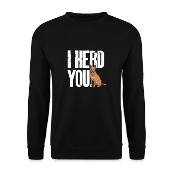 Australian Cattle Dog Red Blue Heeler - Unisex Sweatshirt - black - Front - Alina (178cm) & Michal (187cm)