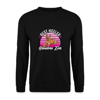 Australian Cattle Dog Red Blue Heeler - Unisex Sweatshirt - black - Front - Alina (178cm) & Michal (187cm)