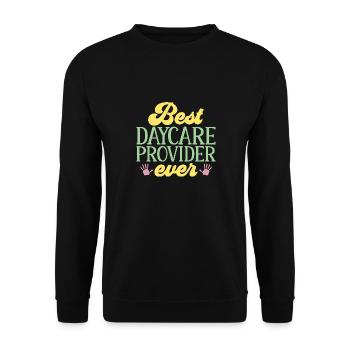 Éducateur d’enseignants en garderie - Sweat-shirt Unisexe - noir - Devant - Alina (178cm) & Michal (187cm)
