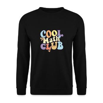 Cool Math Club Bachelor of Mathematics Teacher - Unisex Sweatshirt - black - Front - Alina (178cm) & Michal (187cm)