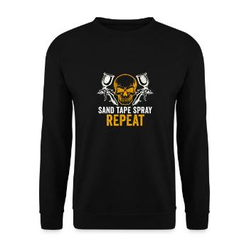 Automotive Car Painter Saying Auto Body Painter - Unisex Sweatshirt - black - Front - Alina (178cm) & Michal (187cm)