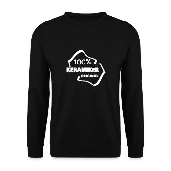 Geschenk für Keramiker - Unisex Pullover - Schwarz - Vorne - Alina (178cm) & Michal (187cm)