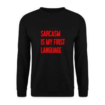 Sarcasme Pro - Sweat-shirt Unisexe - noir - Devant - Alina (178cm) & Michal (187cm)
