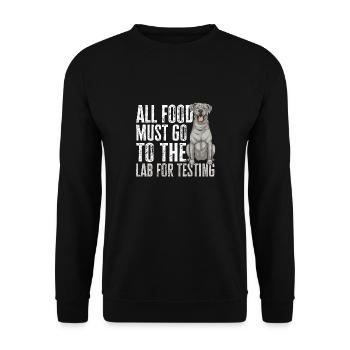 Silver Labrador Retriever Silver Lab - Sweat-shirt Unisexe - noir - Devant - Alina (178cm) & Michal (187cm)
