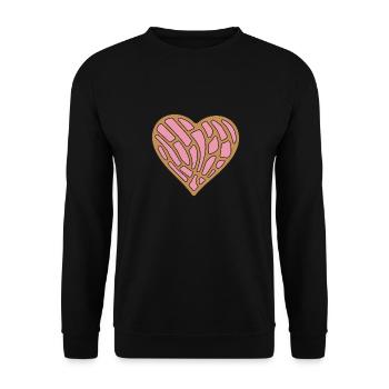 Concha Hispanique Mexicain Pan Dulce - Sweat-shirt Unisexe - noir - Devant - Alina (178cm) & Michal (187cm)