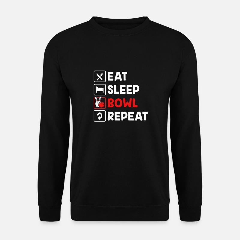 Bowlen Bowler Bowling Kegel Bowlingkugel - Unisex Pullover - Schwarz