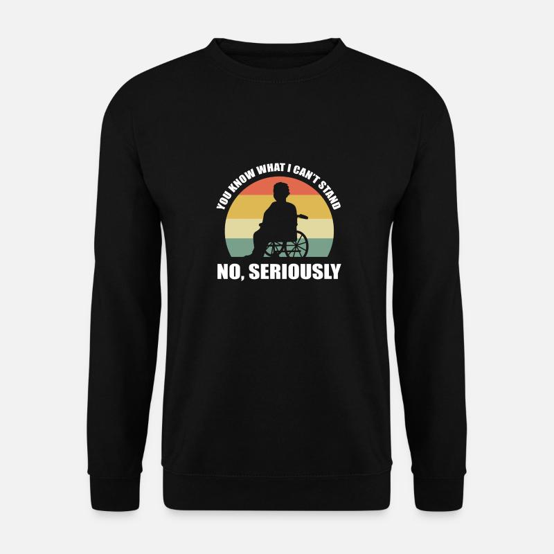Rollstuhl - Unisex Pullover - Schwarz