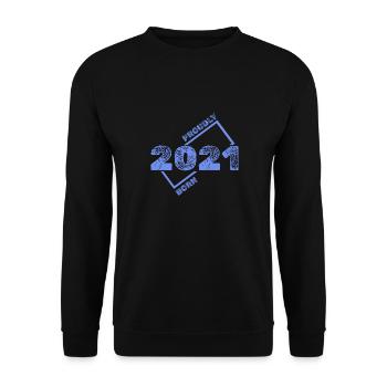 2021 - Unisex Pullover - Schwarz - Vorne - Alina (178cm) & Michal (187cm)