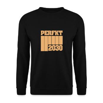 Perfect 2030 - Unisex Sweatshirt - black - Front - Alina (178cm) & Michal (187cm)
