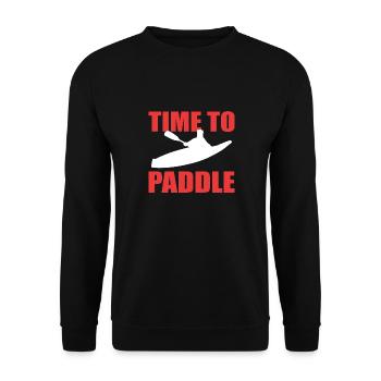 Kayaking Kayaking Canoeing Canoeing - Unisex Sweatshirt - black - Front - Alina (178cm) & Michal (187cm)