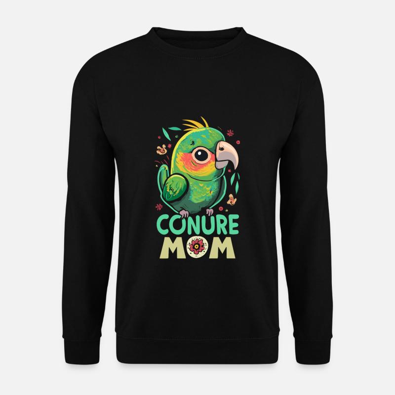 Perruche Perruche Maman - Sweat-shirt Unisexe - noir