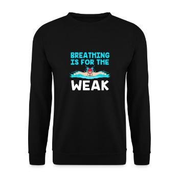 Swimming Swimmers Swimming Pool Swimming Instructors - Unisex Sweatshirt - black - Front - Alina (178cm) & Michal (187cm)