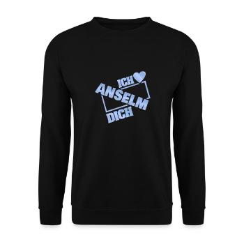 Couple Anselm - Unisex Sweatshirt - black - Front - Alina (178cm) & Michal (187cm)