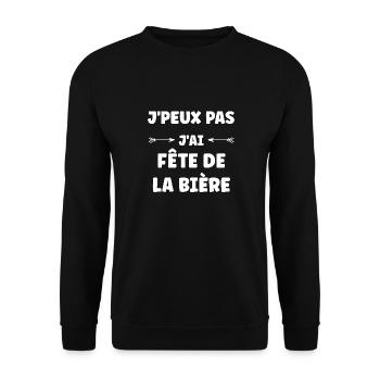 Fête de la Bière - Sweat-shirt Unisexe - noir - Devant - Alina (178cm) & Michal (187cm)