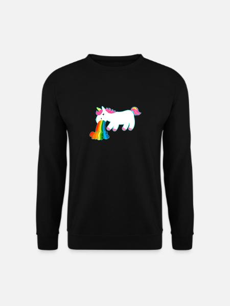 Einhorn Unicorn - Unisex Pullover - Schwarz