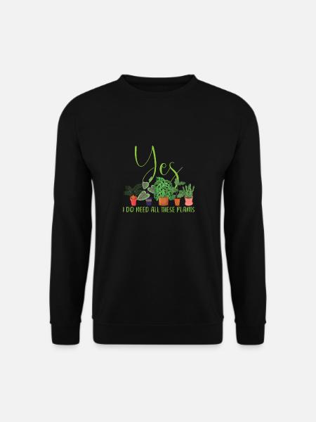 Pflanzen Enthusiast | Hobbygärtner Natur Geschenke - Unisex Pullover - Schwarz