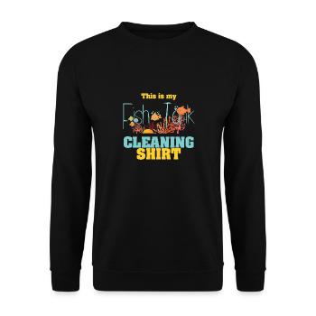 Fishkeeping - Unisex Sweatshirt - black - Front - Alina (178cm) & Michal (187cm)