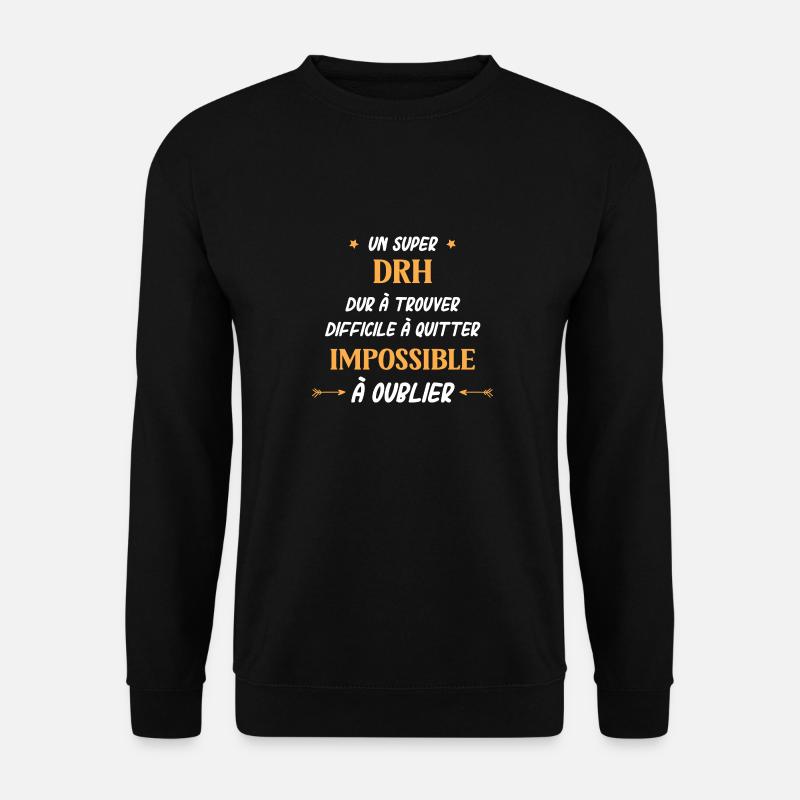 Super drh - Sweat-shirt Unisexe - noir