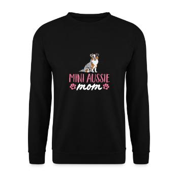 Miniature Australian Shepherd - Unisex Sweatshirt - black - Front - Alina (178cm) & Michal (187cm)