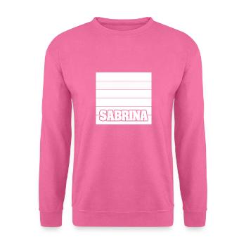 Frauenname Sabrina - Unisex Pullover - Pink - Vorne