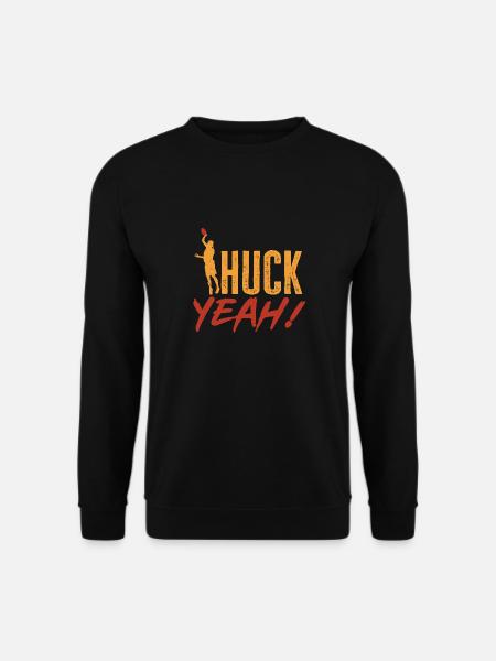 Ultimate Frisbee Throwing Disc - Unisex Sweatshirt - black