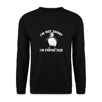 puffin puffin auke birds Lunde - Unisex Sweatshirt - black - Front - Alina (178cm) & Michal (187cm)