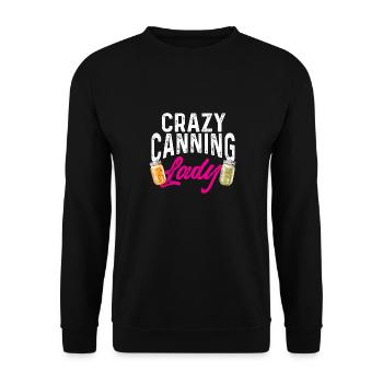 Mise en conserve, mise en conserve, mise en conserve, conservation des aliments - Sweat-shirt Unisexe - noir - Devant - Alina (178cm) & Michal (187cm)