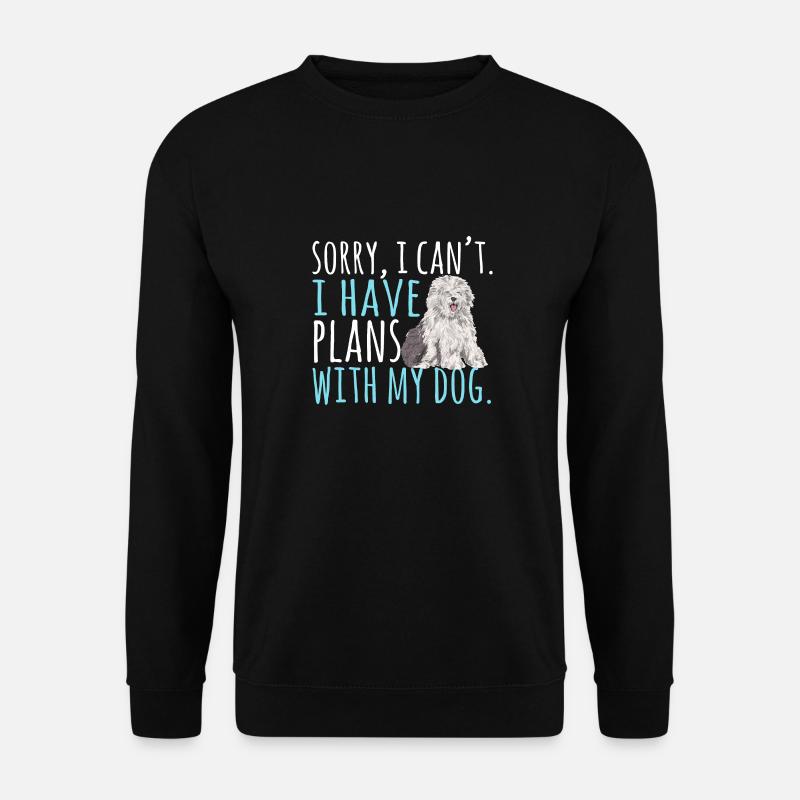 Old English Sheepdog Sheepie Bobtail - Unisex Sweatshirt - black