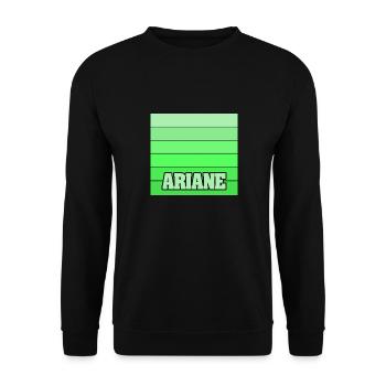 Ariane - Unisex Sweatshirt - black - Front - Alina (178cm) & Michal (187cm)