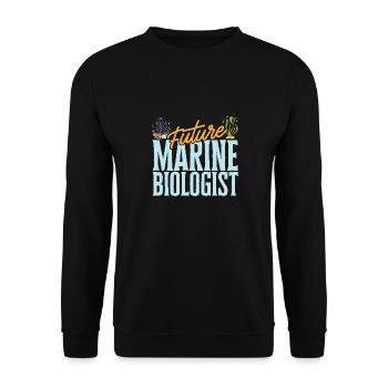 Marine Biology Ocean Marine Biologist - Unisex Sweatshirt - black - Front - Alina (178cm) & Michal (187cm)