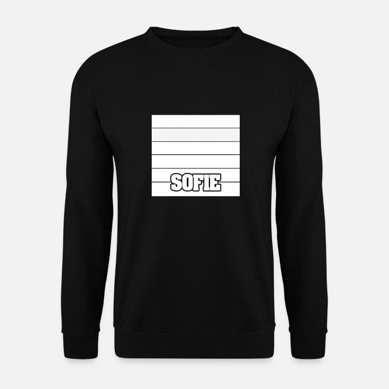 Sofie als Frauenname - Unisex Pullover - Schwarz