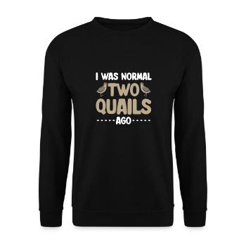 Quail Bird - Unisex Sweatshirt - black - Front - Alina (178cm) & Michal (187cm)