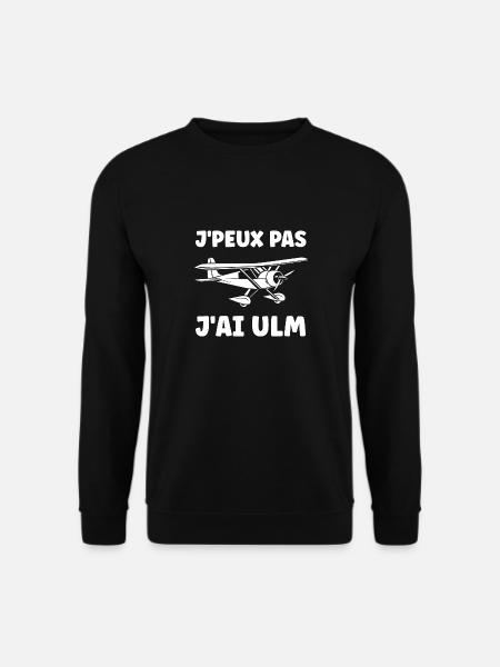 Avion Humour ulm - Sweat-shirt Unisexe - noir