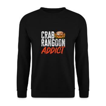 Krabben Rangoon Crab Rangoon - Unisex Sweatshirt - black - Front - Alina (178cm) & Michal (187cm)
