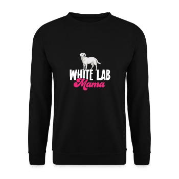 Labrador Retriever blanc Labrador Labrador blanc - Sweat-shirt Unisexe - noir - Devant - Alina (178cm) & Michal (187cm)