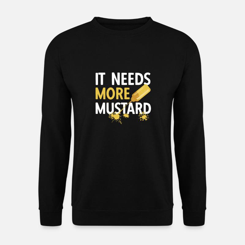 Senf Mustard - Unisex Pullover - Schwarz
