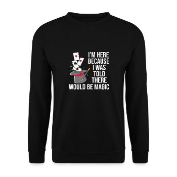 Sorcier - Sweat-shirt Unisexe - noir - Devant - Alina (178cm) & Michal (187cm)