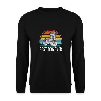 Schnauzer nain Chien Schnauzer - Sweat-shirt Unisexe - noir - Devant - Alina (178cm) & Michal (187cm)