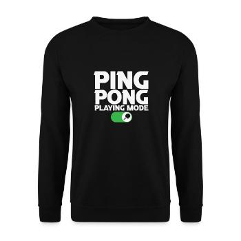 Tischtennis, Tischtennis, Tischtennis - Unisex Pullover - Schwarz - Vorne - Alina (178cm) & Michal (187cm)