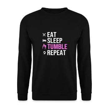 gymnast - Unisex Sweatshirt - black - Front - Alina (178cm) & Michal (187cm)