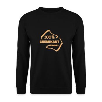 Occupation: Chemical technician - Unisex Sweatshirt - black - Front - Alina (178cm) & Michal (187cm)