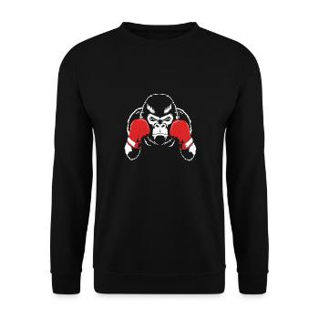 Gorilla - Unisex Pullover - Schwarz - Vorne - Alina (178cm) & Michal (187cm)